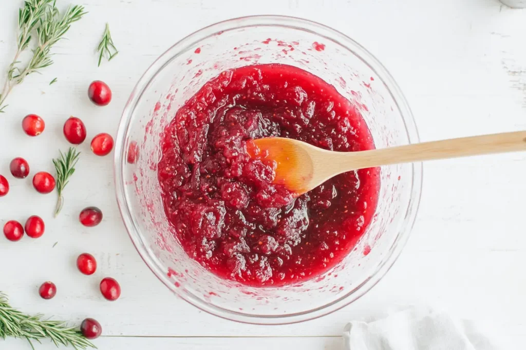 What do you eat Thanksgiving cranberry sauce with?