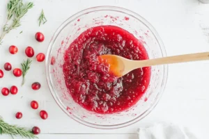 What do you eat Thanksgiving cranberry sauce with?