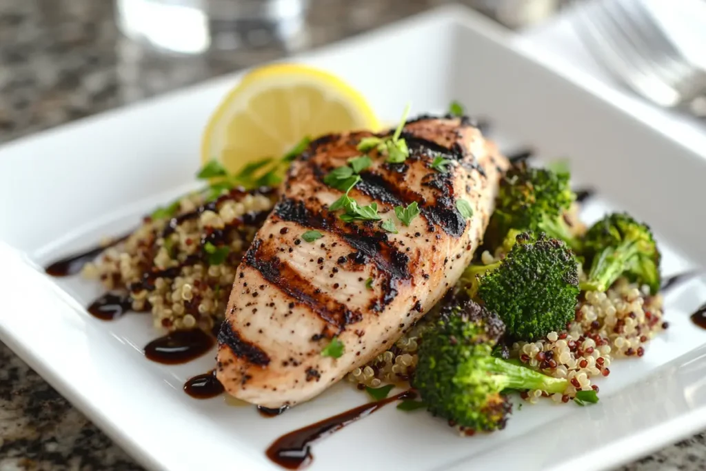 grilled chicken breast with quinoa and broccoli vitamins