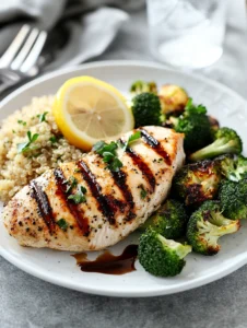 grilled chicken breast with quinoa and broccoli vitamins