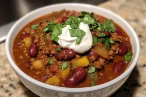 What's the difference between red kidney beans and kidney beans? Red kidney beans in hearty chili